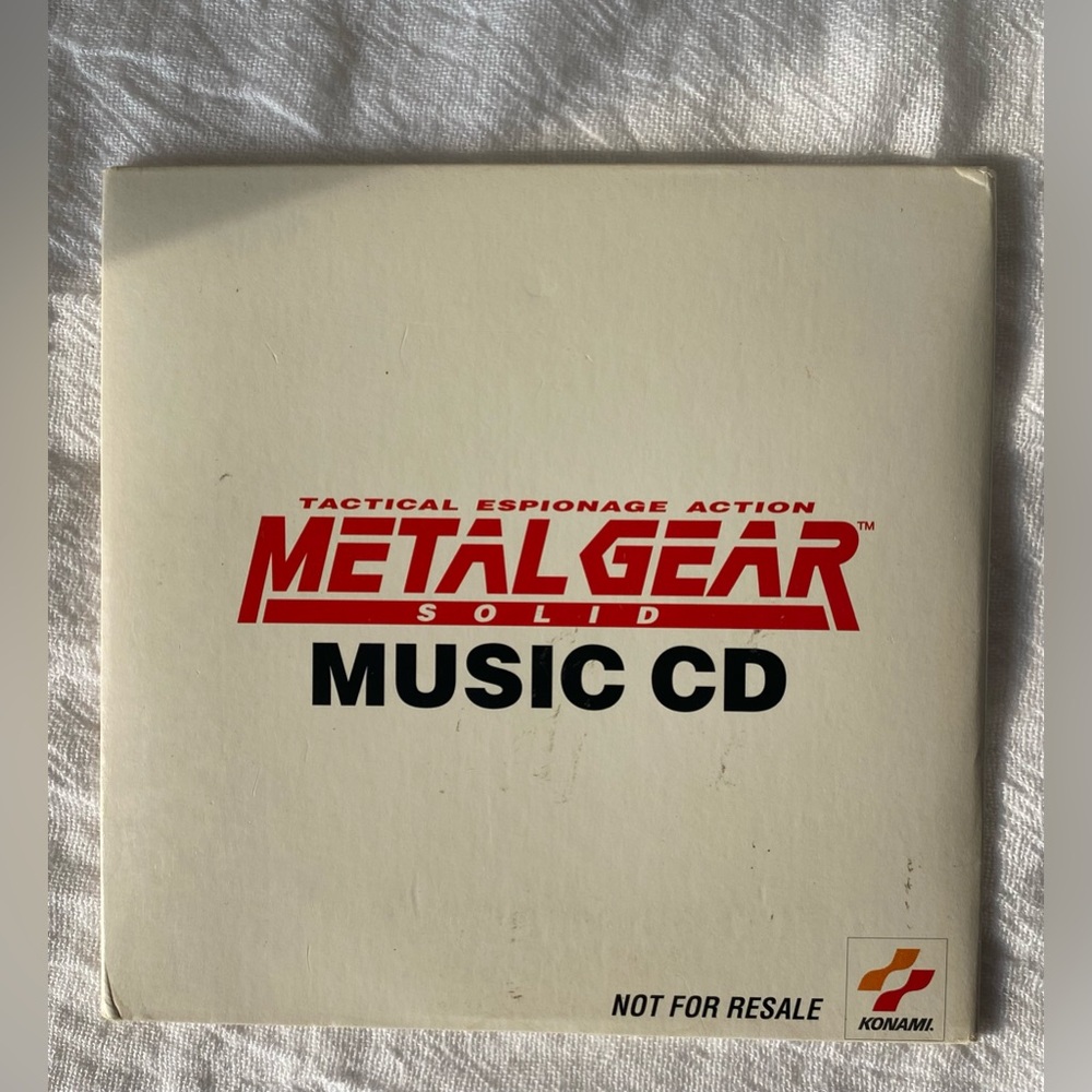 Metal Gear Solid Music CD Konami Not For Resale NFR 1998 RARE - Gamer